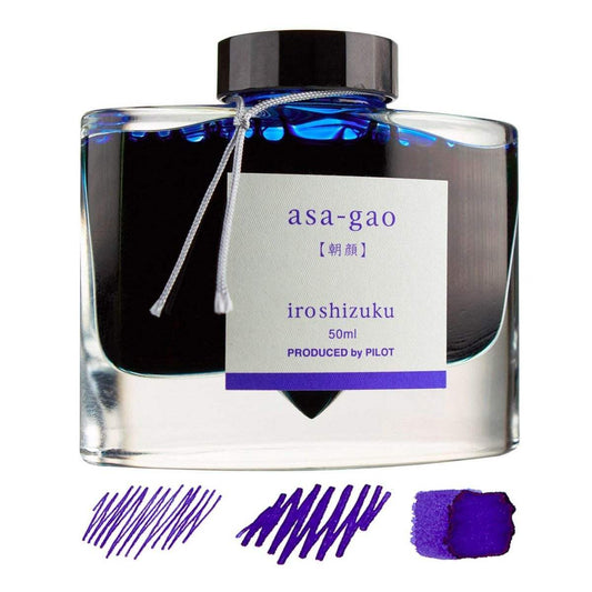 Pilot Iroshizuku Inkt 50ml Asa-Gao (Blauw) - 24Papershop
