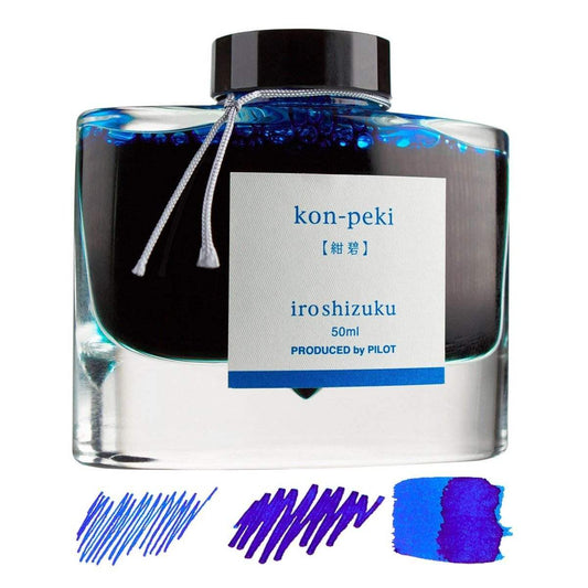 Pilot Iroshizuku Inkt 50ml Kon-Peki (Hemels Blauw) - 24Papershop