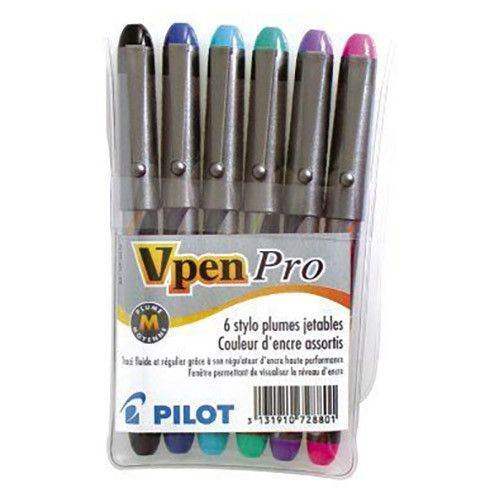 Pilot V-Pen Vulpen Set van 6 - Medium - 24Papershop