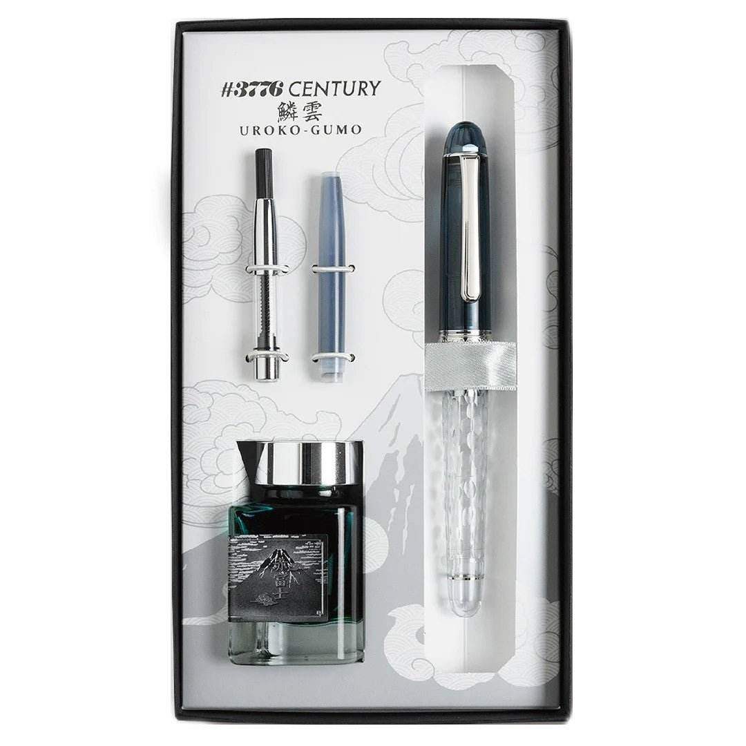 Platinum Fountain Pen 3776 Century Set - Uroko-Gumo (Limited Edition) - Fine - 24Papershop