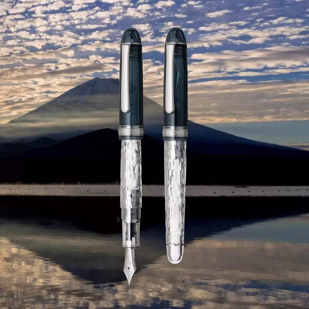 Platinum Fountain Pen 3776 Century Set - Uroko-Gumo (Limited Edition) - Fine - 24Papershop