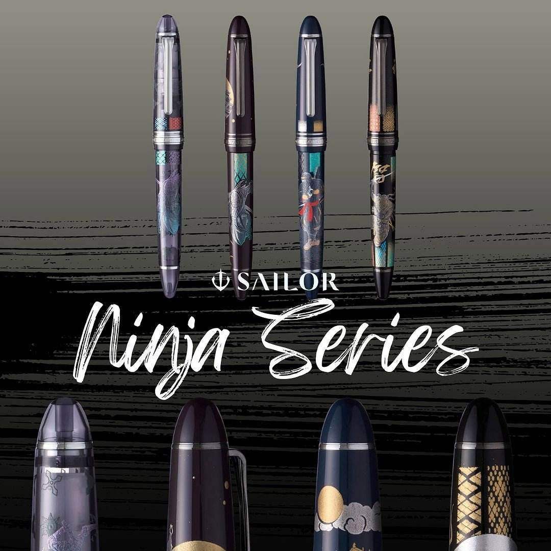Sailor Fountain Pen 1911 Large Ninja Yuubi Maki-e - In - 24Papershop