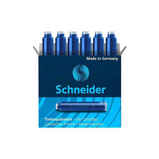 Schneider Vulpen Inktpatroon - Per 6 stuks - Koningsblauw - 24Papershop