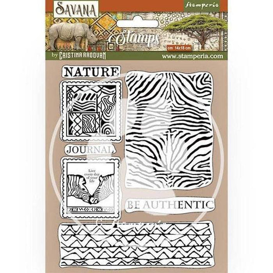 Stamperia Cling Stamp - Savana Zebra Texture - 24Papershop