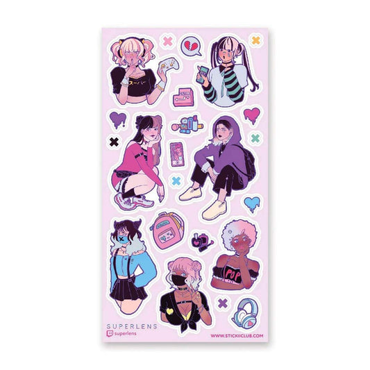 Stickii Sticker Pastel Goth Gamers - 24Papershop