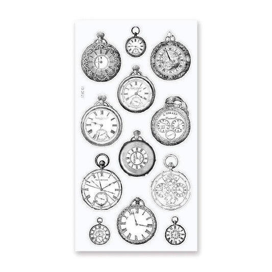 Stickii Sticker Vintage Pocket Watches - 24Papershop