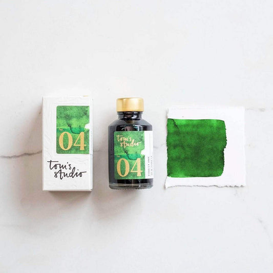 Tom's Studio Fountain Pen Inkt 50ml - 04 - New Forest Green - 24Papershop