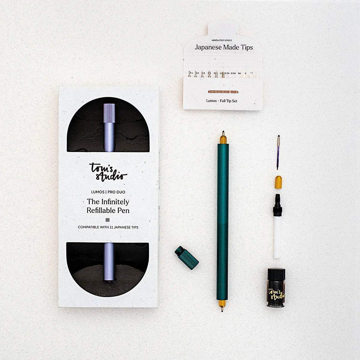 Tom's Studio Lumos Pro Refillable Multi-Tip Pen Double - Raspberry - 24Papershop