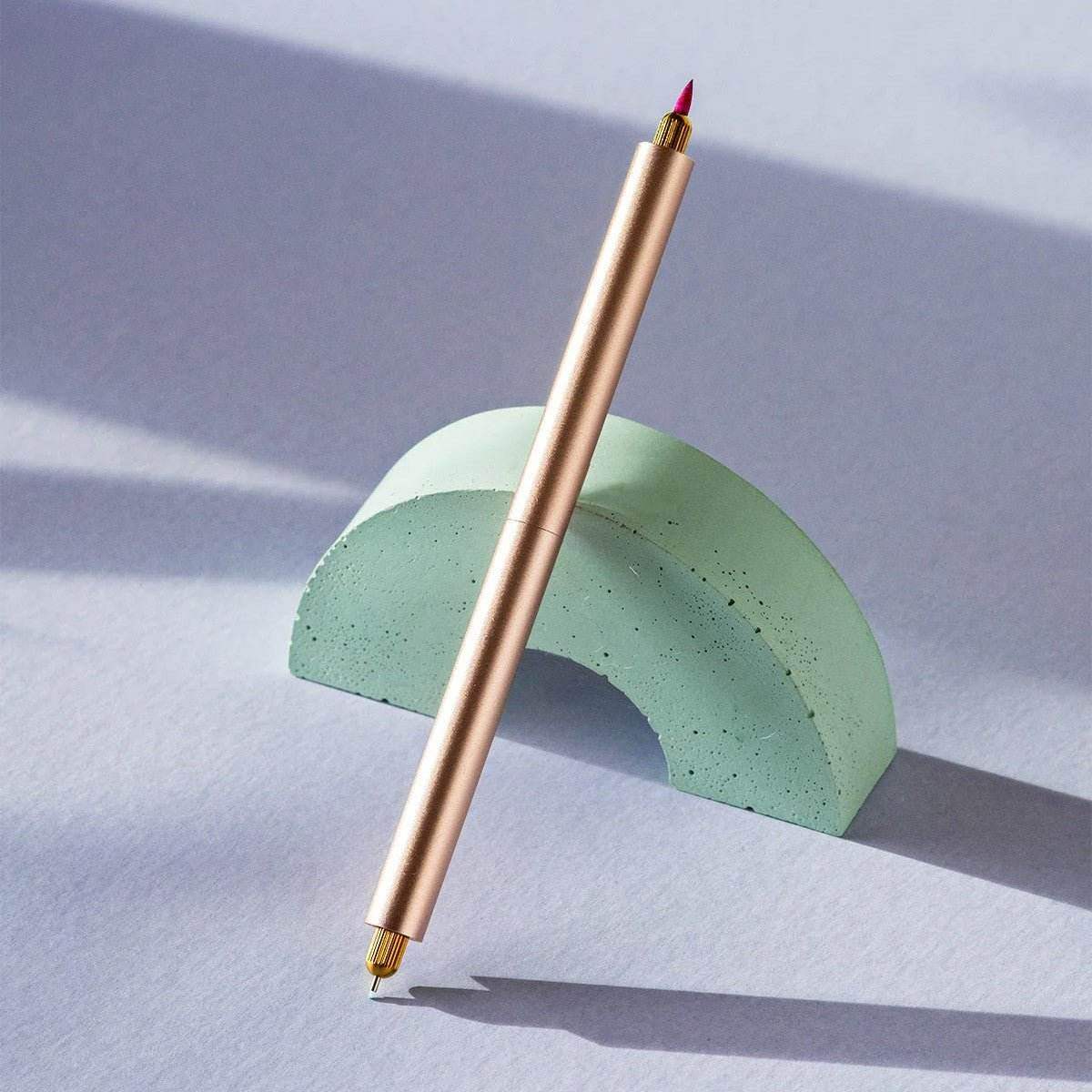 Tom's Studio Lumos Pro Refillable Multi-Tip Pen Double - Rose Gold - 24Papershop