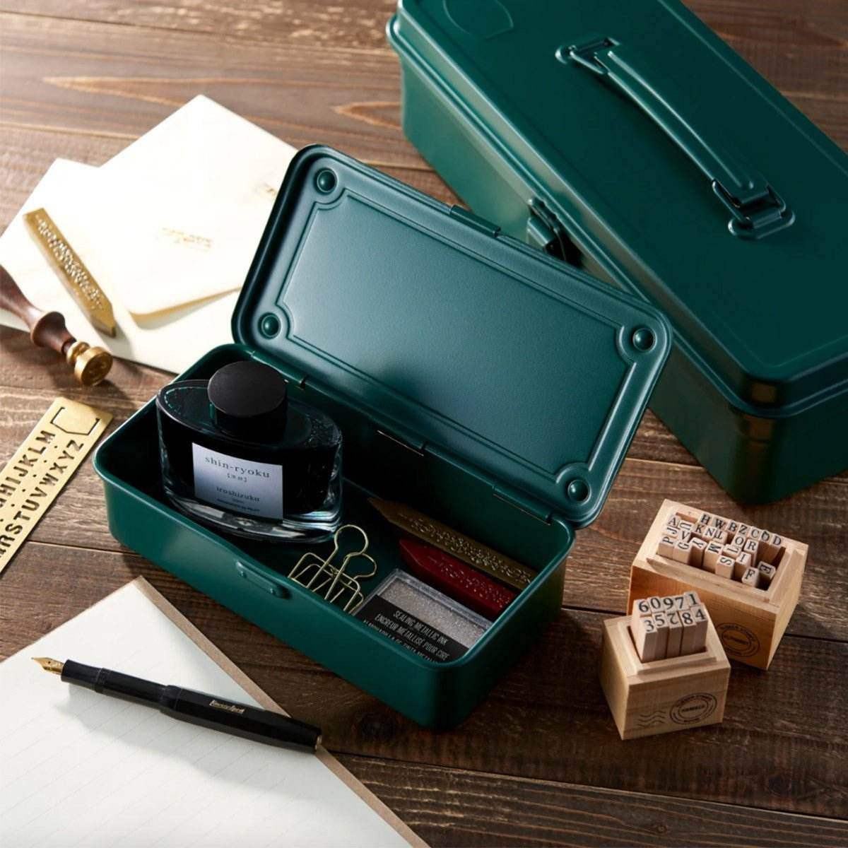Toyo Steel Box T-190 - Antique Green - 24Papershop