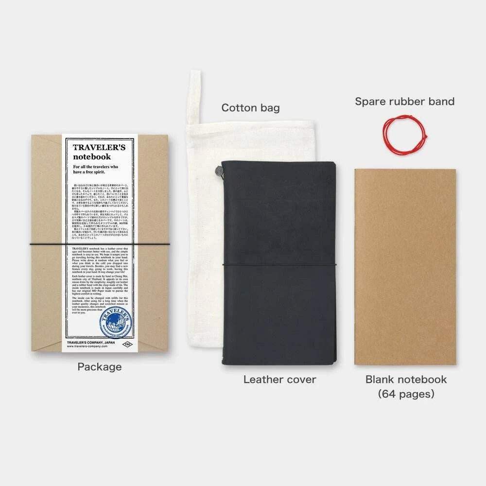 TRAVELER'S Notebook Passport Size - Black - 24Papershop