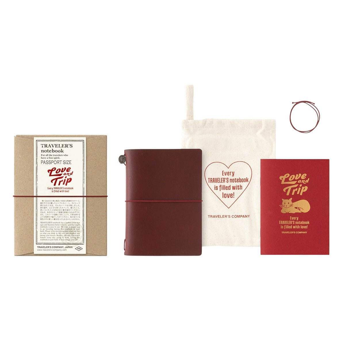 TRAVELER'S Notebook Passport Size - Love & Trip - 24Papershop