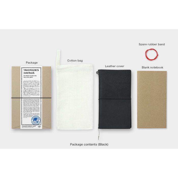 TRAVELER'S Notebook Regular Size - Black - 24Papershop