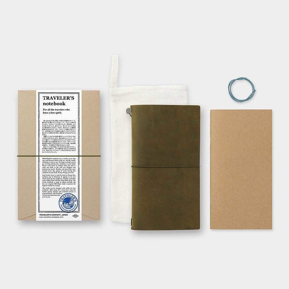 TRAVELER'S Notebook Regular Size - Olive - 24Papershop