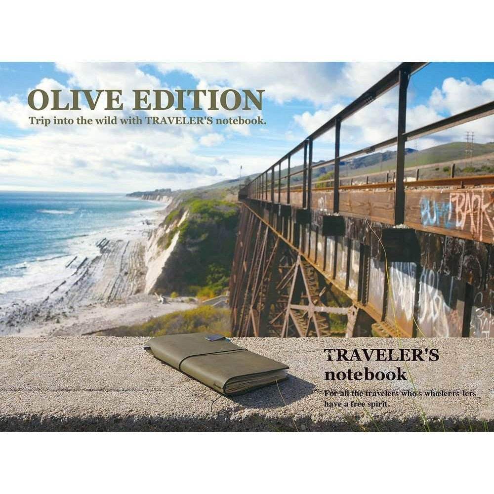 TRAVELER'S Notebook Regular Size - Olive - 24Papershop