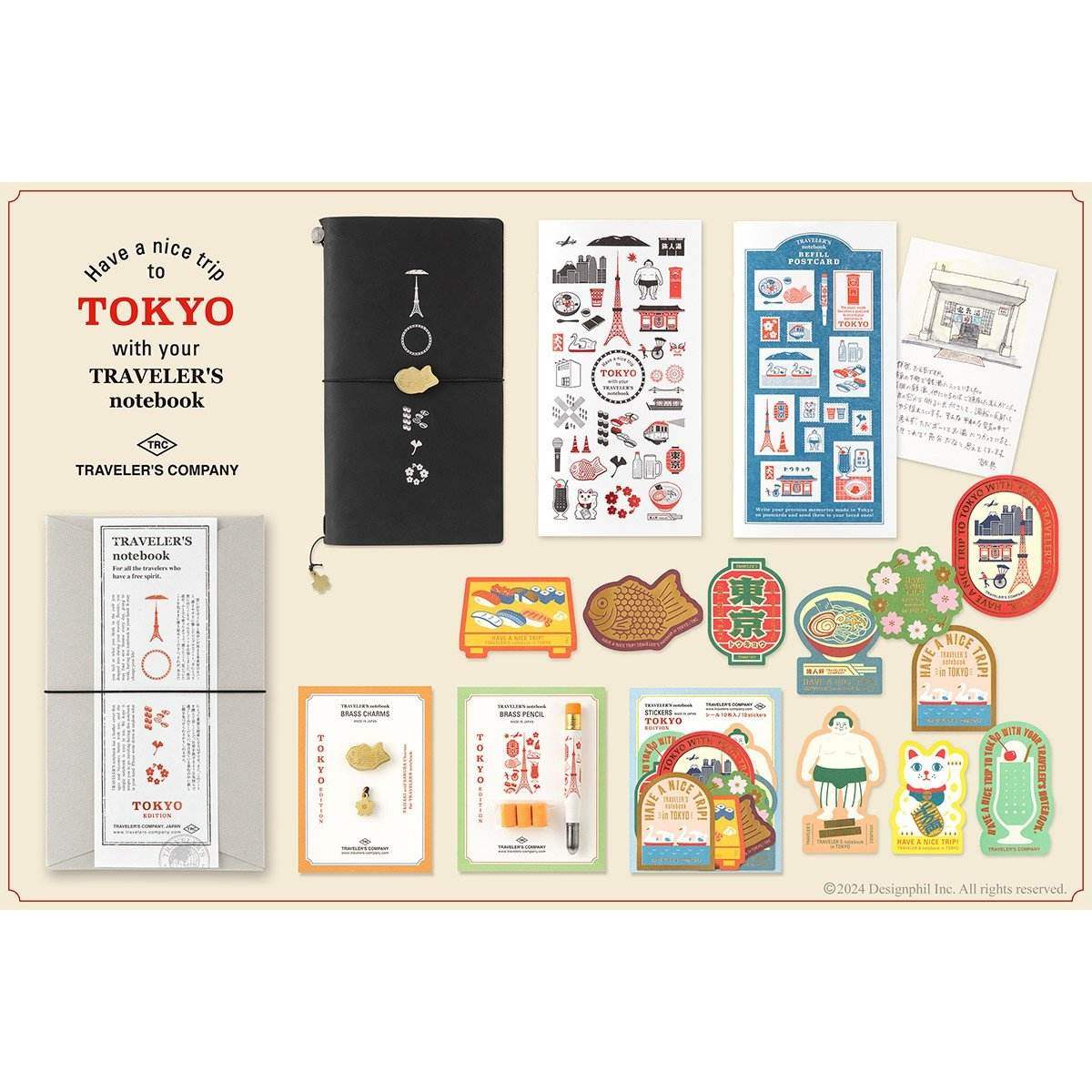 TRAVELER'S Notebook Tokyo Postcard Refill - 24Papershop