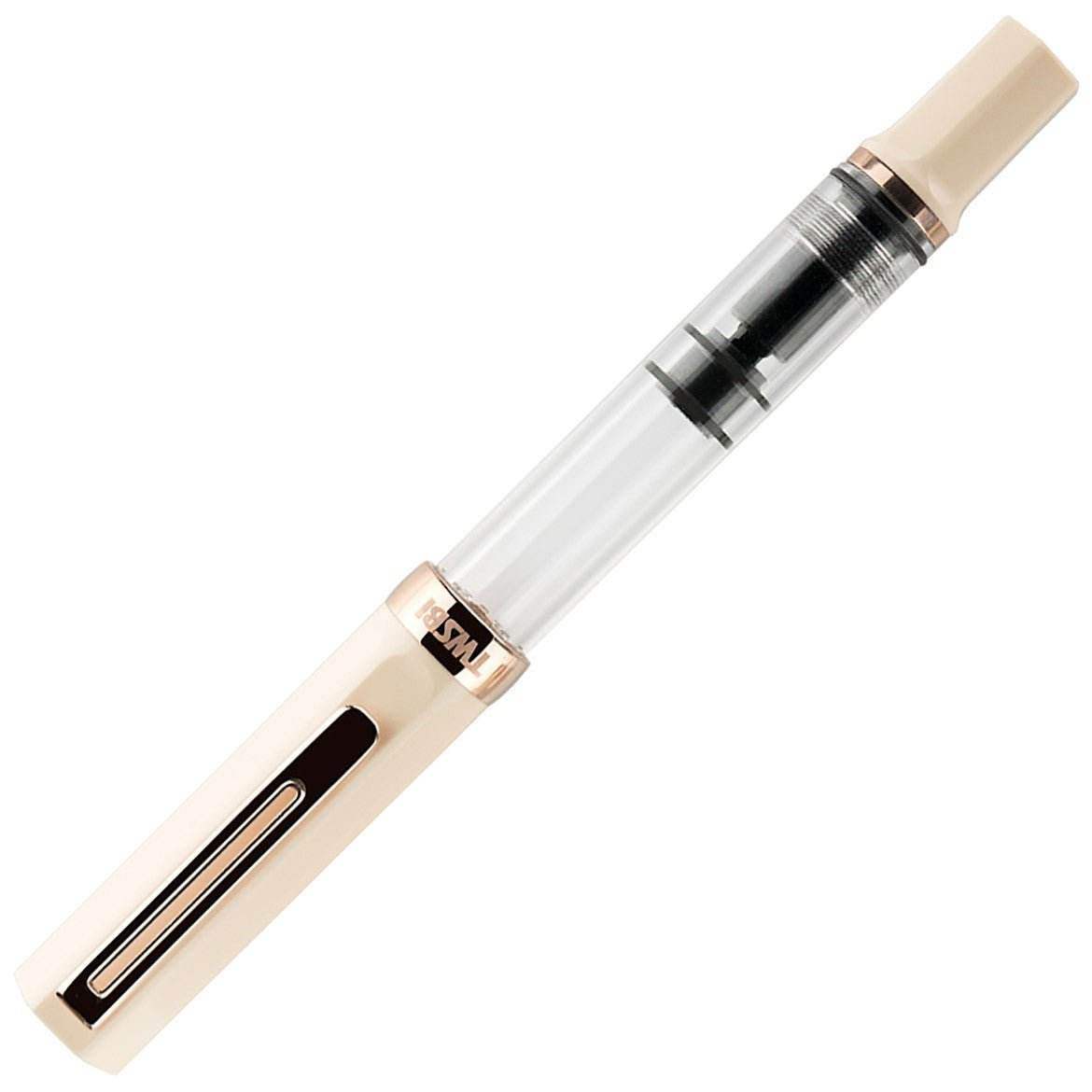 TWSBI Eco Fountain Pen Creme with Rose Gold - Stub 1.1 - 24Papershop