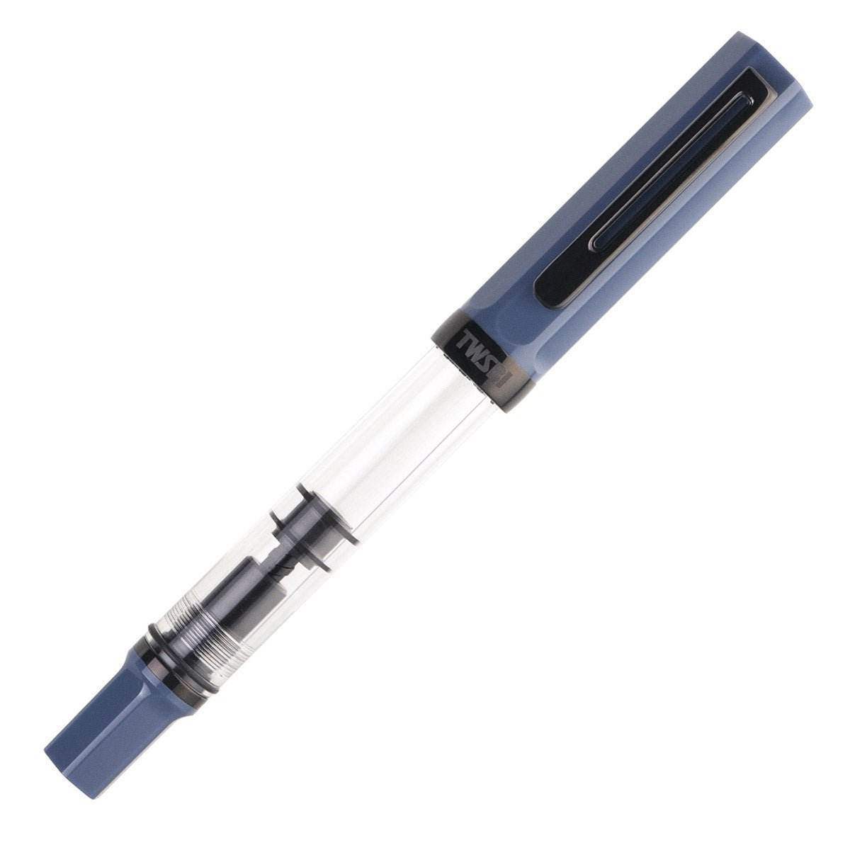 TWSBI Eco Fountain Pen Slate Blue with Onyx - Stub - 24Papershop