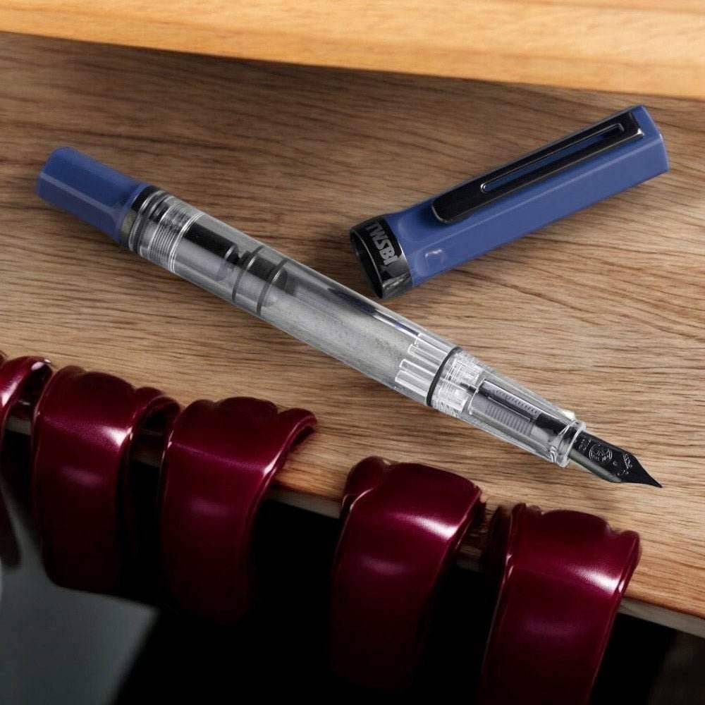 TWSBI Eco Fountain Pen Slate Blue with Onyx - Stub - 24Papershop