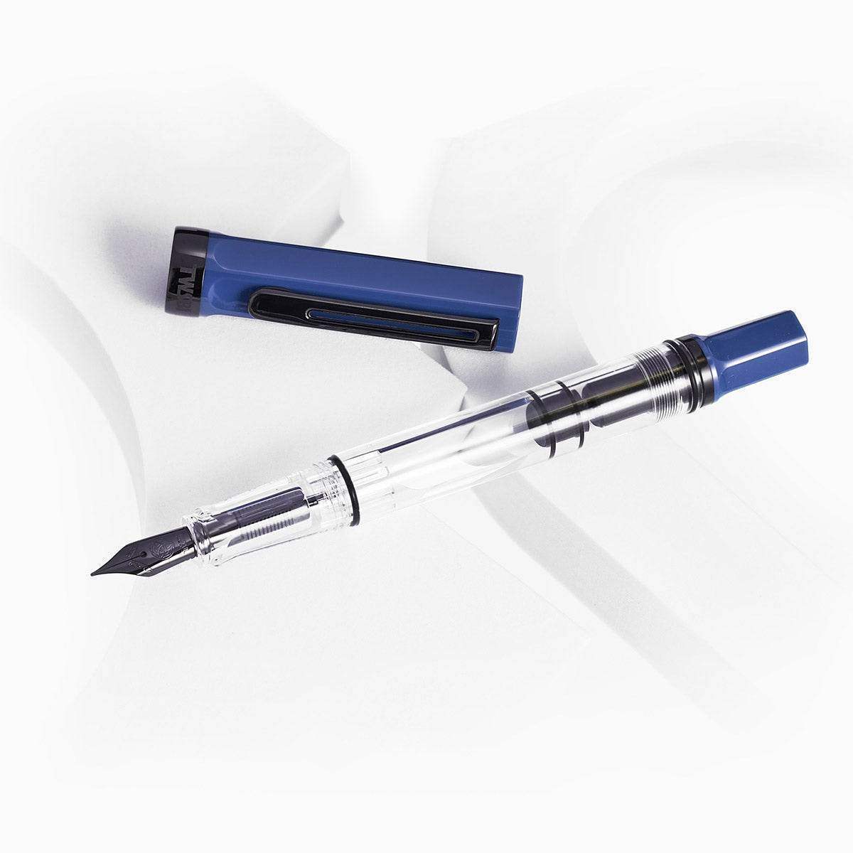 TWSBI Eco Fountain Pen Slate Blue with Onyx - Stub - 24Papershop