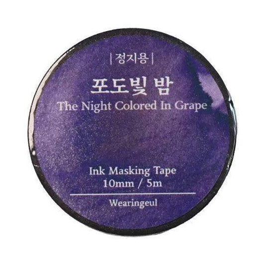 Wearingeul Washitape - The Night Coloured in Grape - 24Papershop