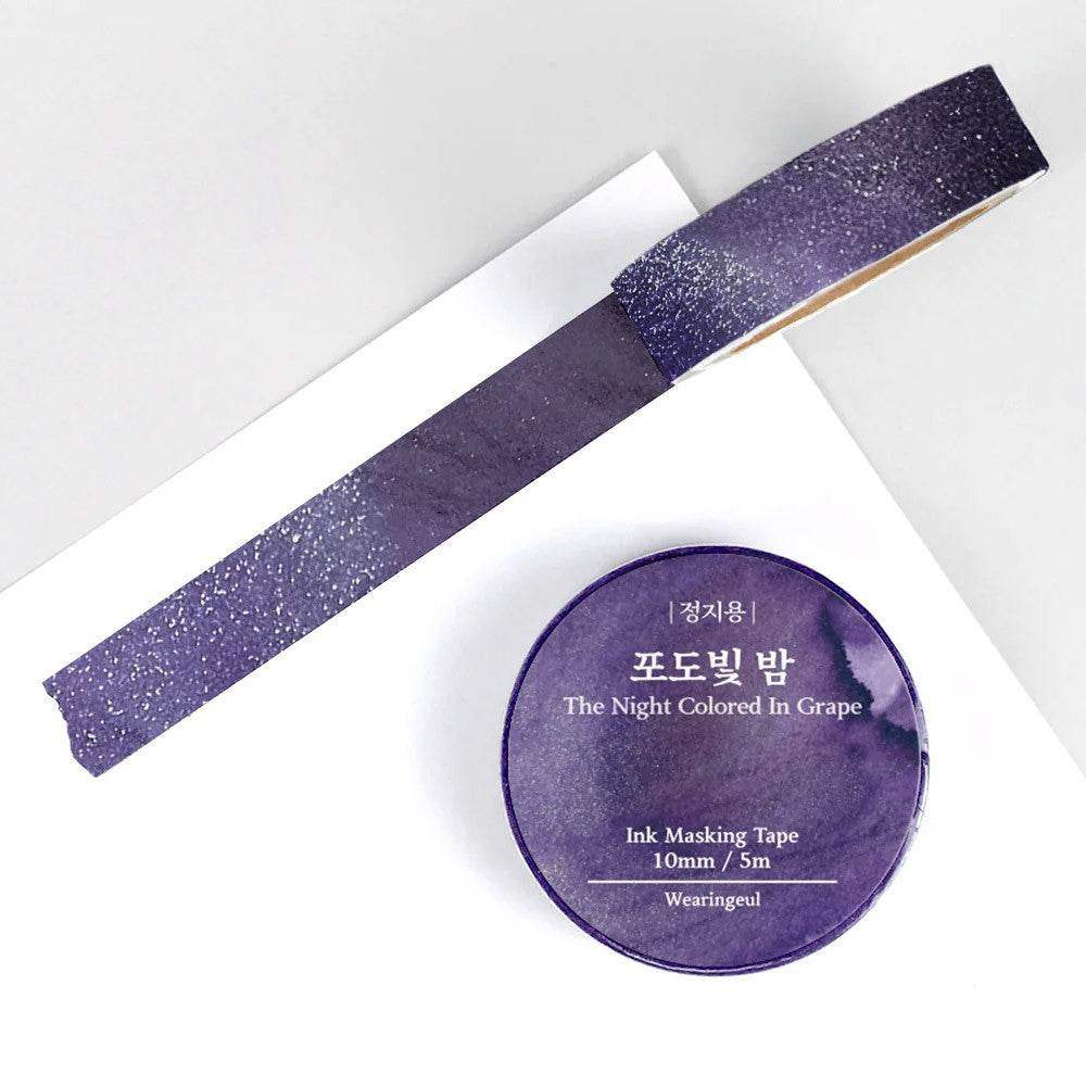 Wearingeul Washitape - The Night Coloured in Grape - 24Papershop