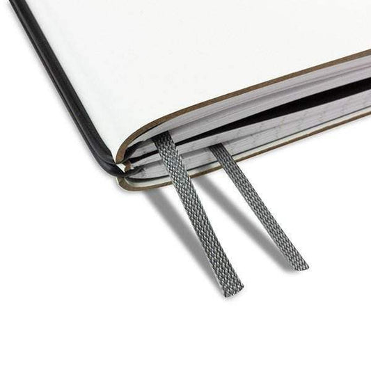 X17 Notitieboek A5 Leeslint - A5 Lila/ Antraciet/ Zilver - 24Papershop