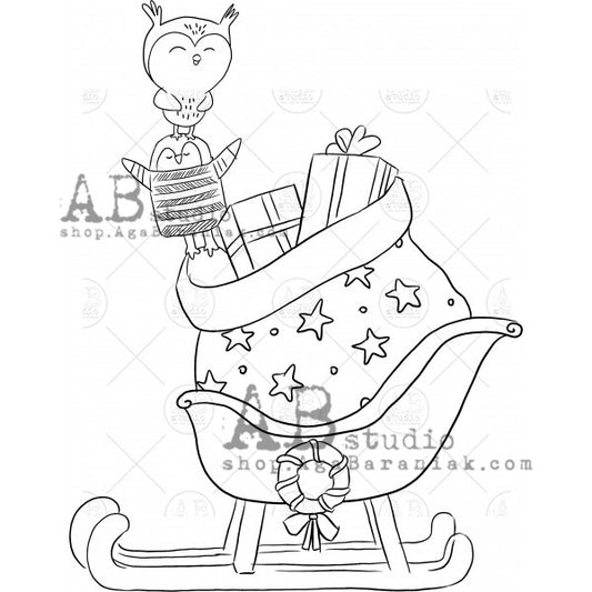 AB Studio Stempel - Christmas Santas Sledge