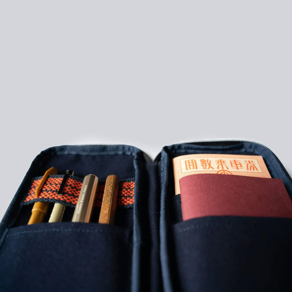 Anything x Robinson Pen Etui - Blue - Open