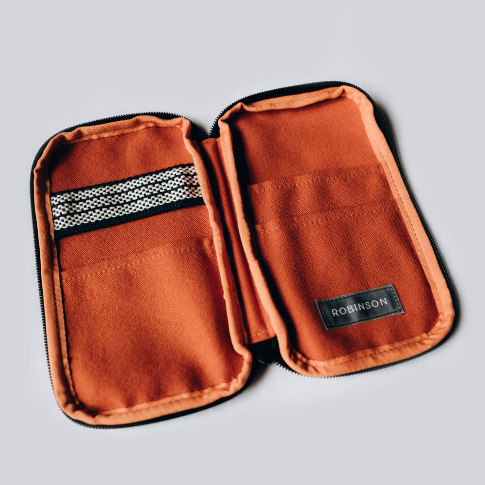 Anything x Robinson Pen Etui - Orange - Open zonder inhoud