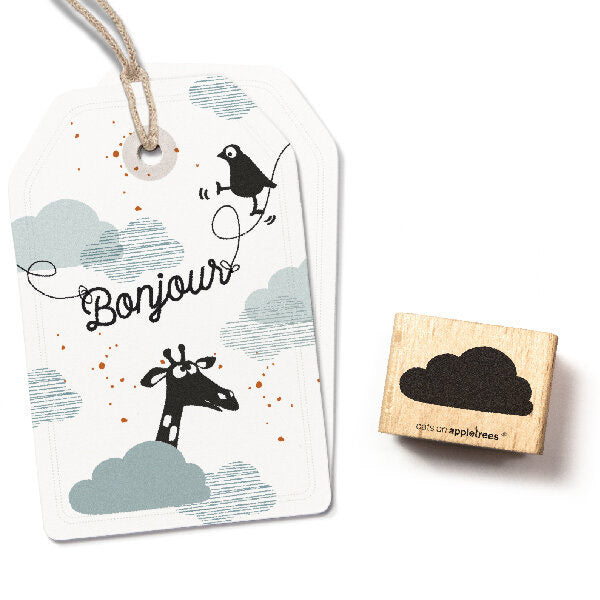 Cats on Appletrees Stamp - Cloud Filled