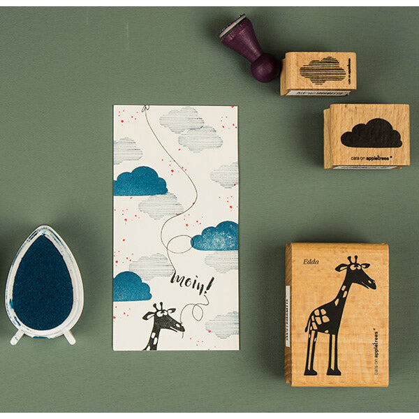 Cats on Appletrees Stamp - Cloud Filled