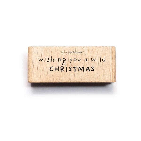 Cats on Appletrees Stamp - Wild Christmas