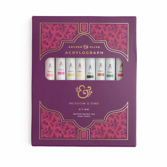 Archer & Olive Acrylographs Meadow & Vine - 07mm - In Verpakking