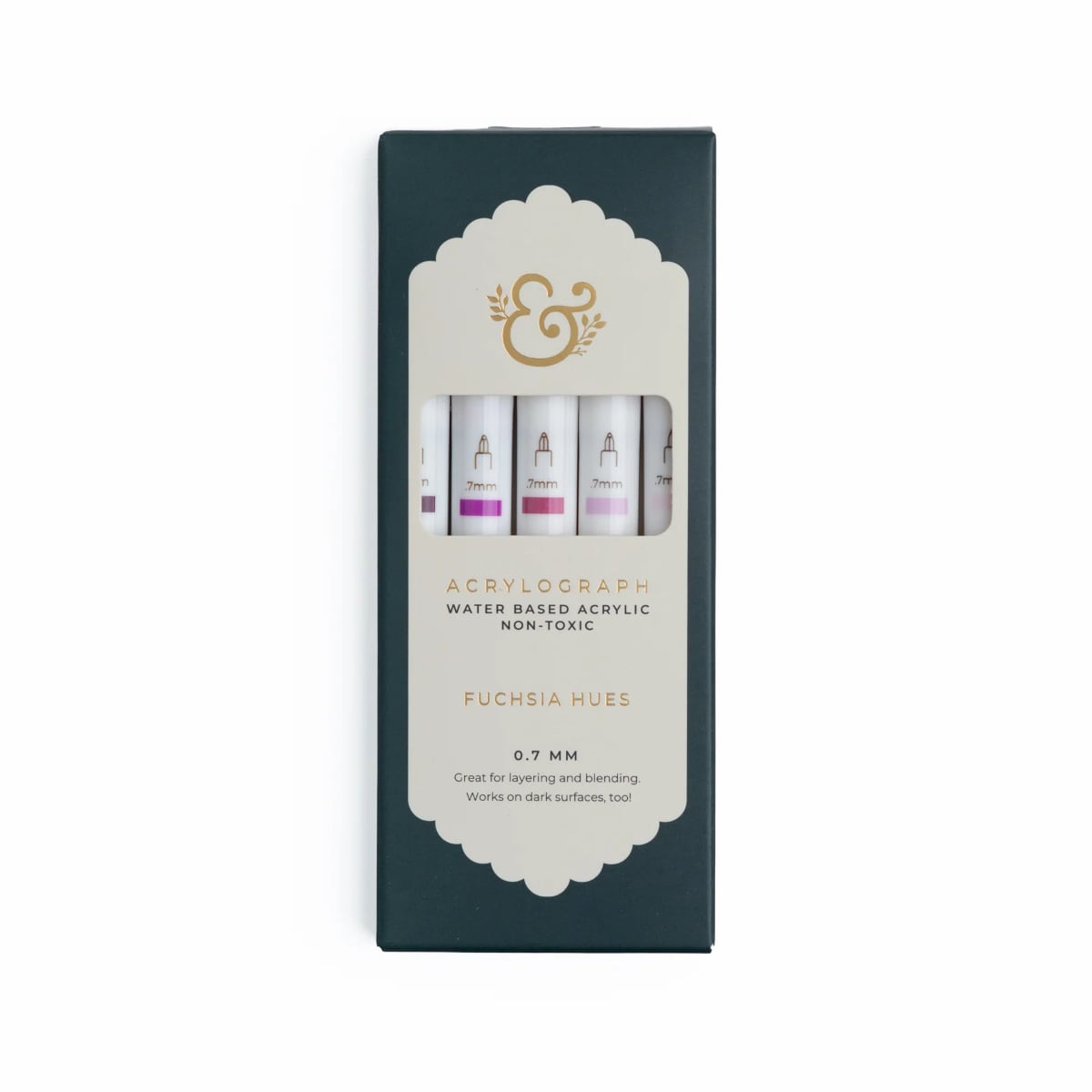 Archer & Olive Acrylographs Fuchsia Hues - 07mm - In Doos