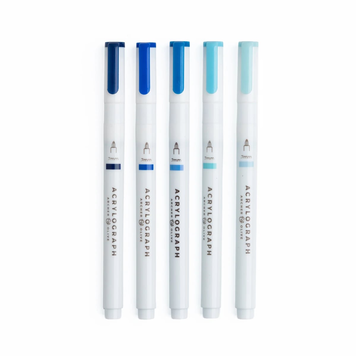 Archer & Olive Acrylographs Indigo Hues - 07mm