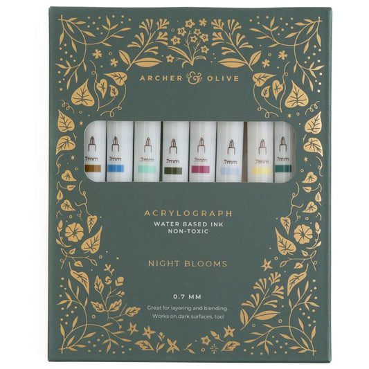 Archer & Olive Acrylographs Night Blooms - 07mm