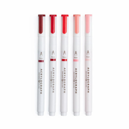 Archer & Olive Acrylographs True Red Hues - 07mm