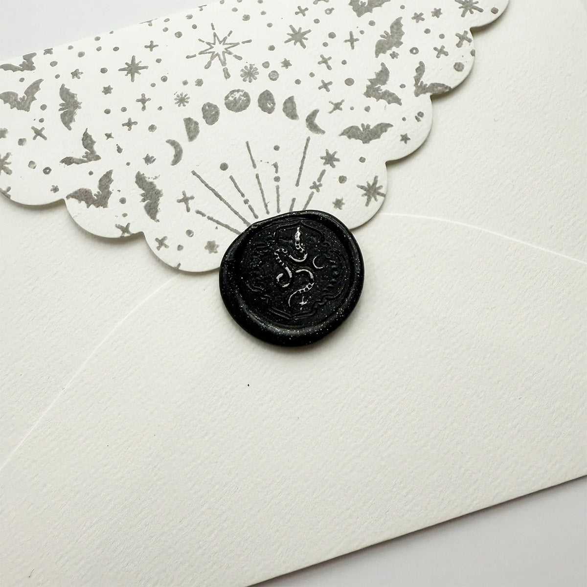 Archer & Olive Black Sparkles Wax Seal Beads