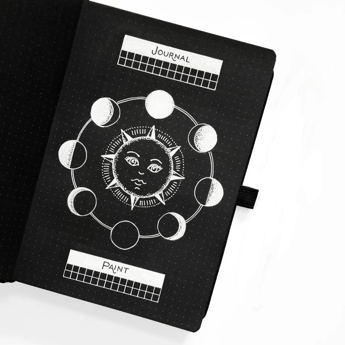 Voorbeeld van Archer & Olive Blackout Papier Dot Grid