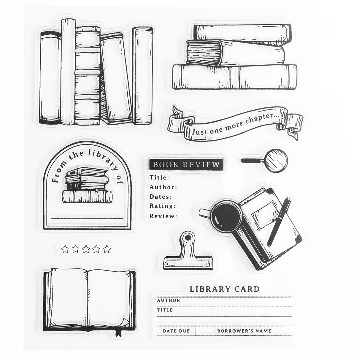 Archer & Olive Stamp Set - Bookish