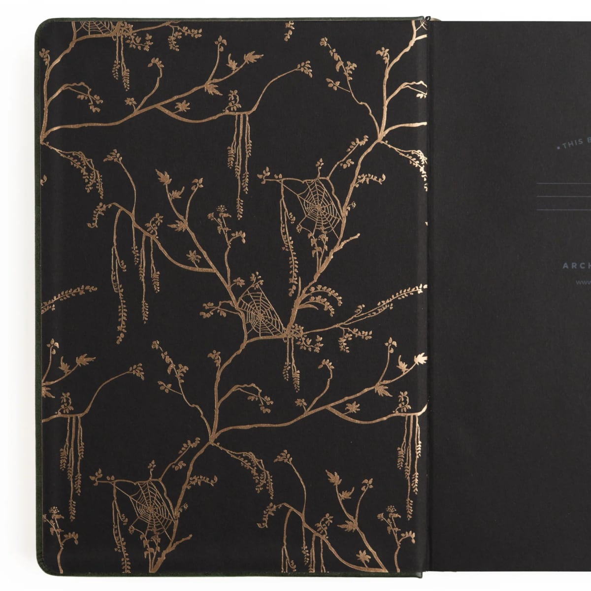 Archer & Olive Bullet Journal Apothecary Shelf Dot Grid - Black - Binnenkant van de kaft