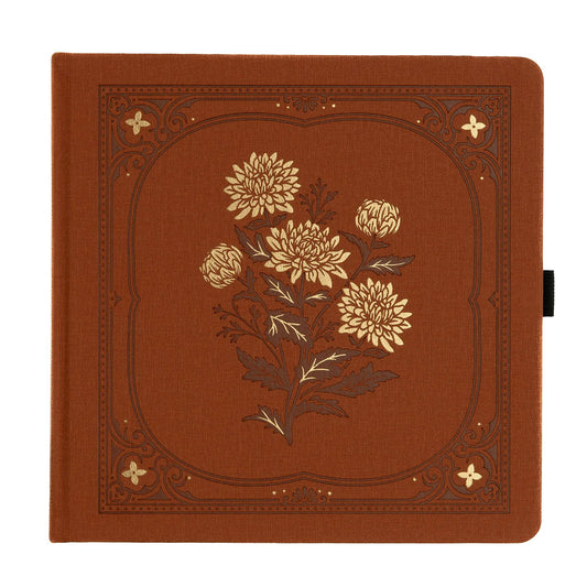 Archer & Olive Bullet Journal Chrysanthemum Square Dot Grid - Voorkant van de cover