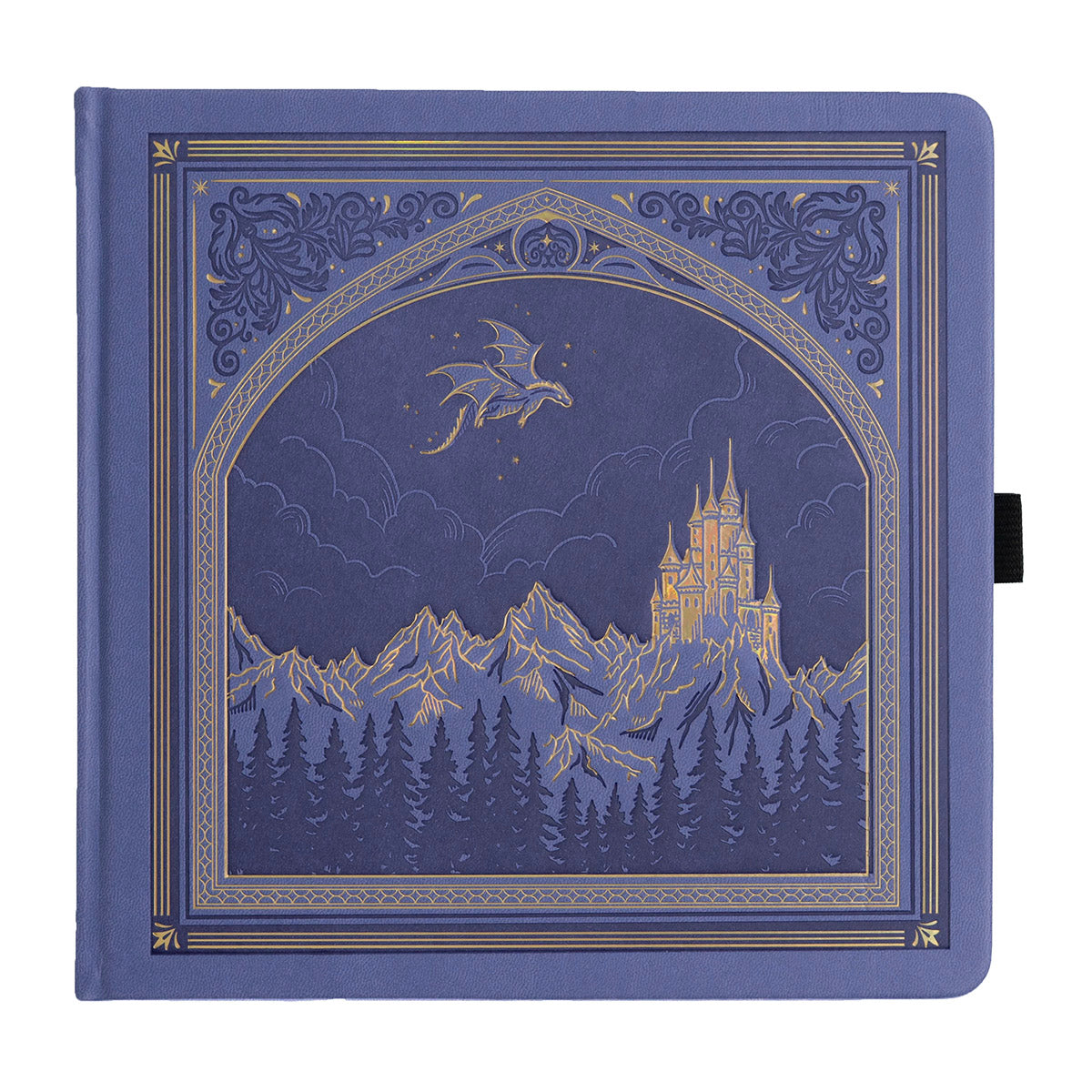 Archer & Olive Bullet Journal Dragon Spire Square Dot Grid - Cover op een witte achtergrond