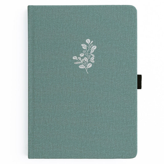 Archer & Olive Bullet Journal Eucalyptus A5 Dot Grid - Cover op een witte achtergrond