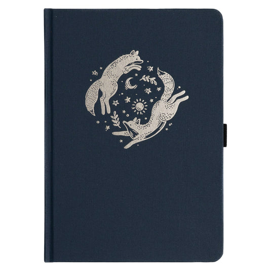 Archer & Olive Bullet Journal Forest Foxes - Voorkan van de kaft met vosjes op een witte achtergrond