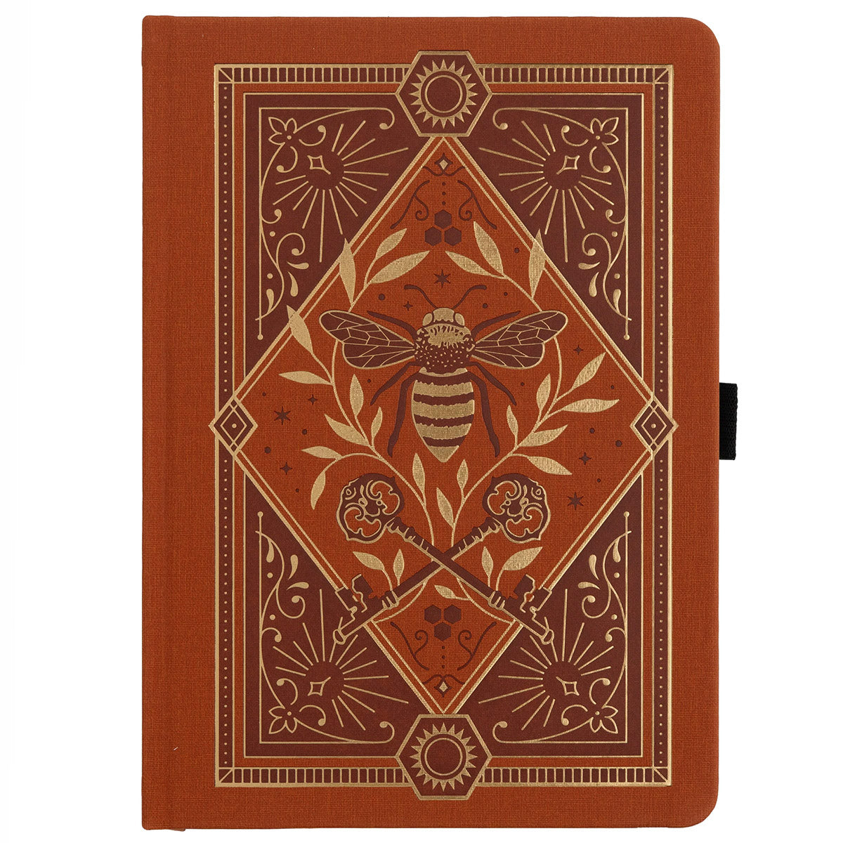 Archer & Olive Bullet Journal Keeper of the Bees in Rust - Voorkant van de journal op een witte achtergrond