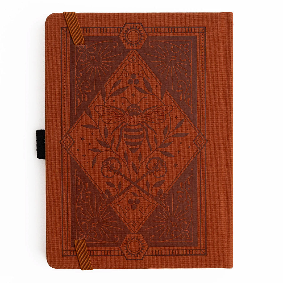 Archer & Olive Bullet Journal Keeper of the Bees in Rust - Achterkant van de journal op een witte achtergrond