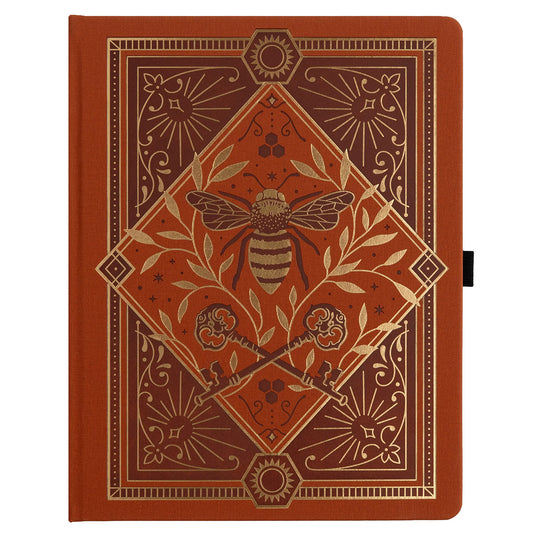Archer & Olive Bullet Journal Keeper of the Bees in Rust LS Dot Grid - Voorkant van de journal op een witte achtergrond