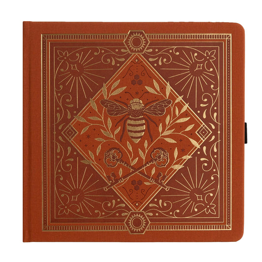 Archer & Olive Bullet Journal Keeper of the Bees in Rust Square Dot Grid